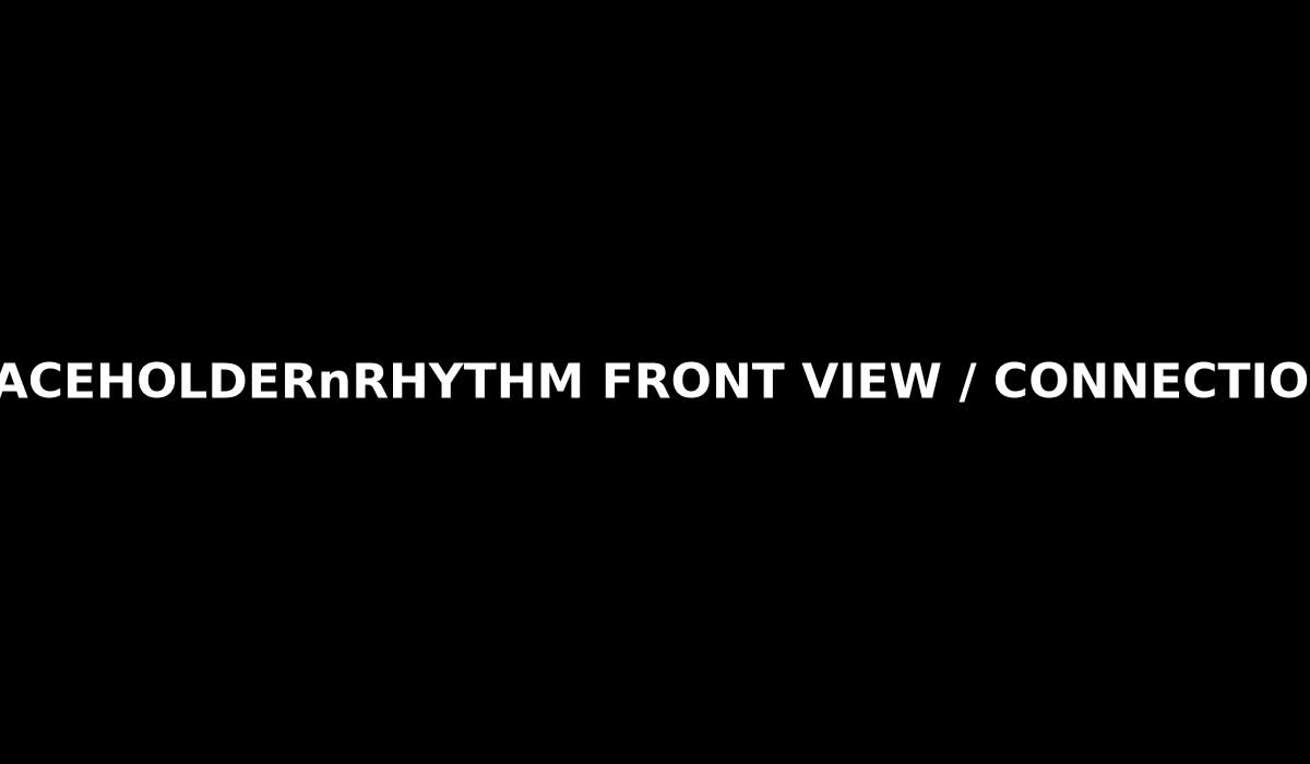 Placeholder image for RHYTHM front view and connections.